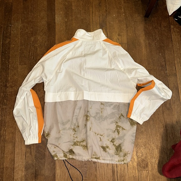 Canvas Material Pullover with orange and tan design accents - Picture 2 of 3